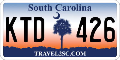 SC license plate KTD426