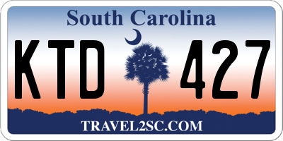 SC license plate KTD427