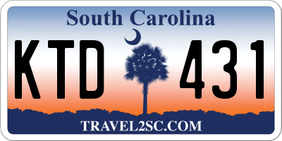SC license plate KTD431