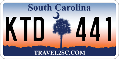 SC license plate KTD441