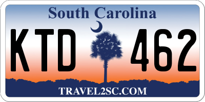 SC license plate KTD462
