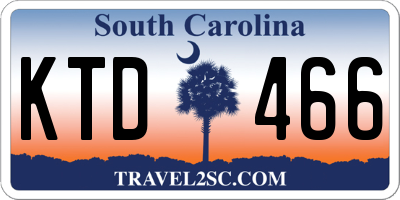 SC license plate KTD466