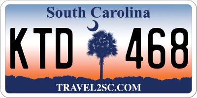 SC license plate KTD468