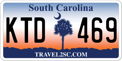 SC license plate KTD469