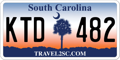 SC license plate KTD482