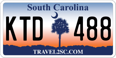 SC license plate KTD488