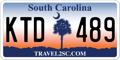 SC license plate KTD489