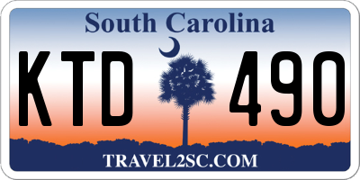 SC license plate KTD490