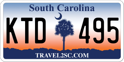 SC license plate KTD495