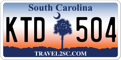 SC license plate KTD504