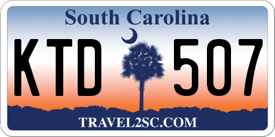 SC license plate KTD507