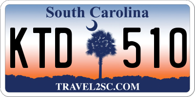 SC license plate KTD510