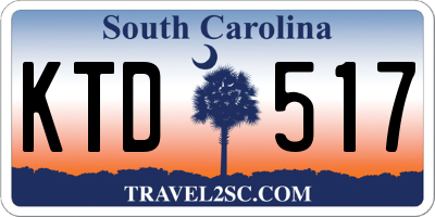 SC license plate KTD517