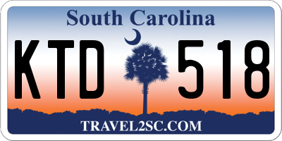 SC license plate KTD518