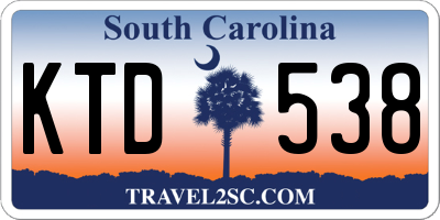 SC license plate KTD538