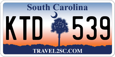 SC license plate KTD539