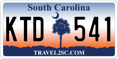 SC license plate KTD541