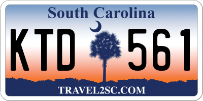 SC license plate KTD561