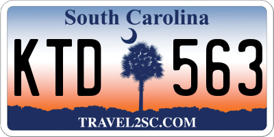 SC license plate KTD563