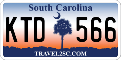 SC license plate KTD566