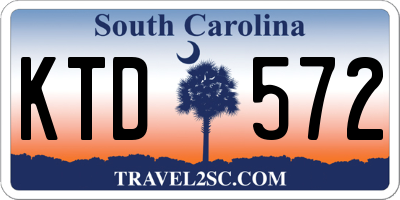 SC license plate KTD572