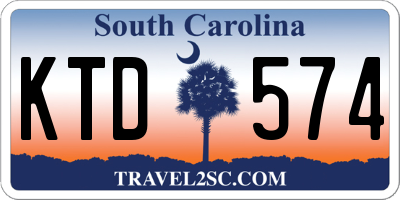 SC license plate KTD574