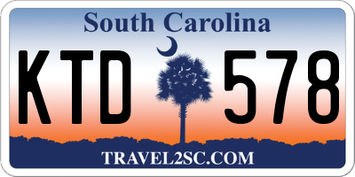 SC license plate KTD578