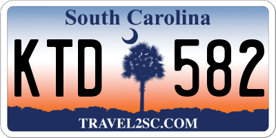 SC license plate KTD582
