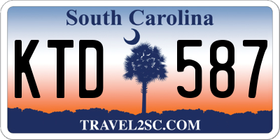 SC license plate KTD587