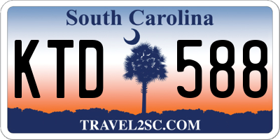 SC license plate KTD588