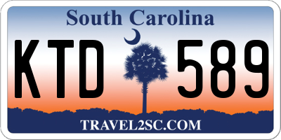 SC license plate KTD589