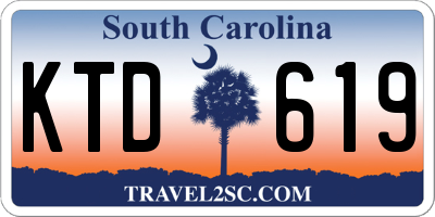 SC license plate KTD619