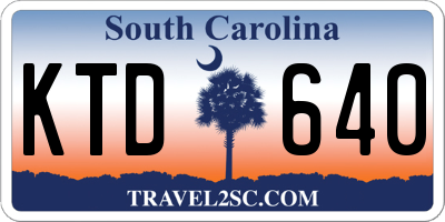 SC license plate KTD640