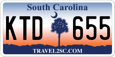 SC license plate KTD655