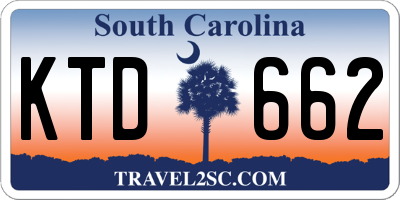SC license plate KTD662