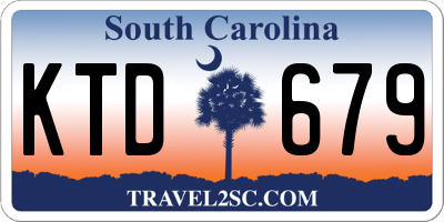SC license plate KTD679