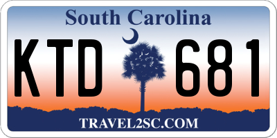 SC license plate KTD681
