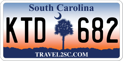 SC license plate KTD682