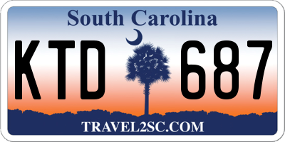 SC license plate KTD687