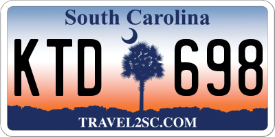 SC license plate KTD698