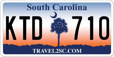 SC license plate KTD710