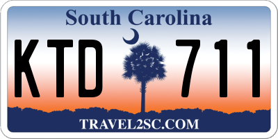 SC license plate KTD711
