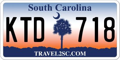 SC license plate KTD718
