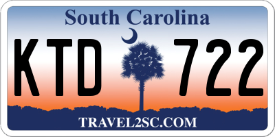 SC license plate KTD722