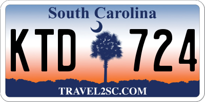 SC license plate KTD724