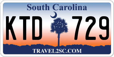 SC license plate KTD729