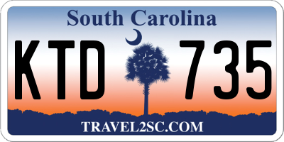 SC license plate KTD735