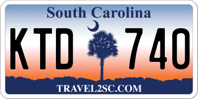 SC license plate KTD740
