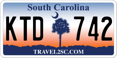 SC license plate KTD742