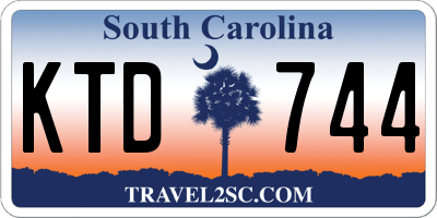SC license plate KTD744